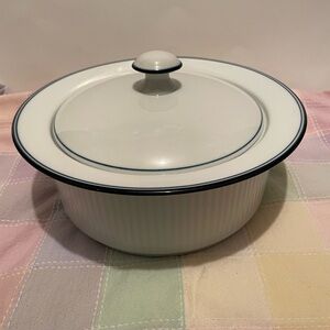 Dansk Bistro White Ceramic Dish